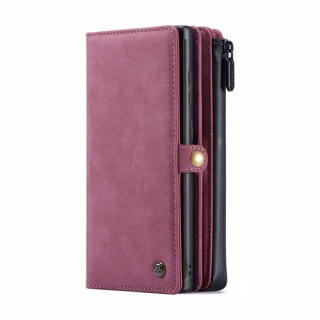 Flip Cases Red / for Note 20 Detachable Wallet Case for Samsung Galaxy Note 20 Leather Case Luxury Magnetic Card Holder Retro Cover for Samsung Note 20 Ultra|Flip Cases|
