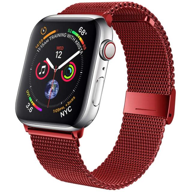 Apple Series 7 6 5 4 Premium Steel Metal Milanese Loop Strap Bracelet