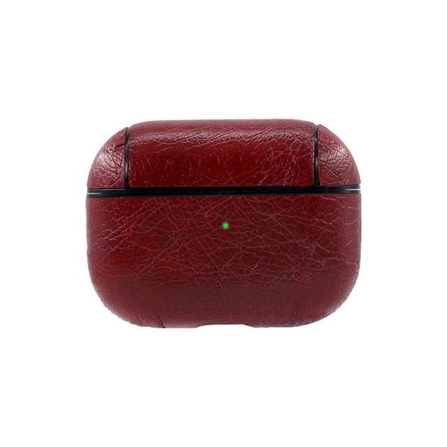 Earphone Accessories Red Airpods Pro Leather Case For airpods 3 pro case cover Wireless Bluetooth Headphone Adapter Cover