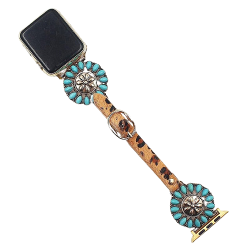 Apple Watch Band Series Decorative Ring Luxury Correa Leather Strap Bracelet iWatch 38mm 40mm 41mm 42mm 44mm 45mm |Watchbands|