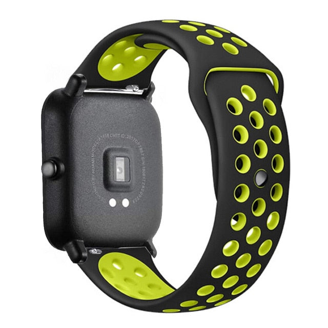 20mm/22mm Silicone band For Amazfit GTS/2/2e/GTS2 Mini/GTR 42mm/47mm/GTR2/2e/stratos 2/3 Sport Watch Bracelet Amazfit bip strap