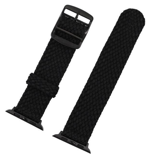 Watchbands balck / 38mm or 40mm Sport Nylon Band for iwatch Series 6 5 4 3 2 1 Bands 38mm 42mm Replacement Loop straps For Apple Watch 5 4 3 40mm 44mm bracelet|Watchbands|