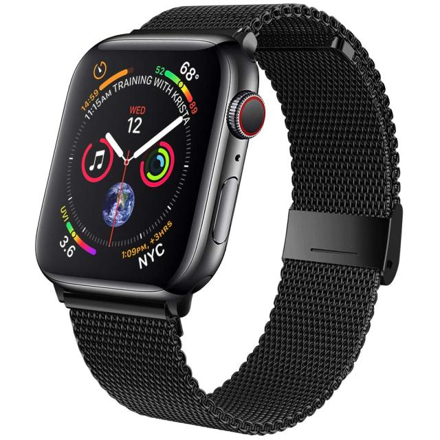 Apple Series 7 6 5 4 Premium Steel Metal Milanese Loop Strap Bracelet