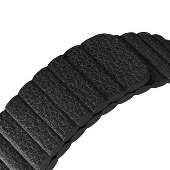Watchbands Black / 44mm or 42mm Leather loop strap For Apple watch series 6 SE 5 4 3 Magnetic belt bracelet iWatch 42mm 38mm for Apple watch Band 40mm 44mm|Watchbands|