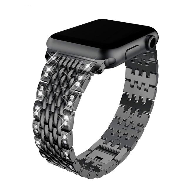 Diamond Strap for Apple Series 7 6 5 Band High-Quality Steel Bracelet
