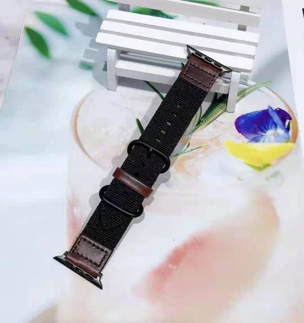 Nylon Strap Series 7 6 5 4 Sport Black Adapter/Buckle Wristband