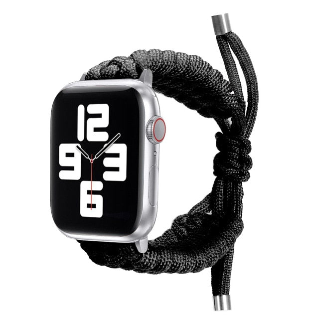 Handmade Adjustable Braided Nylon rope Loop, Cool Apple watch Band 7 6