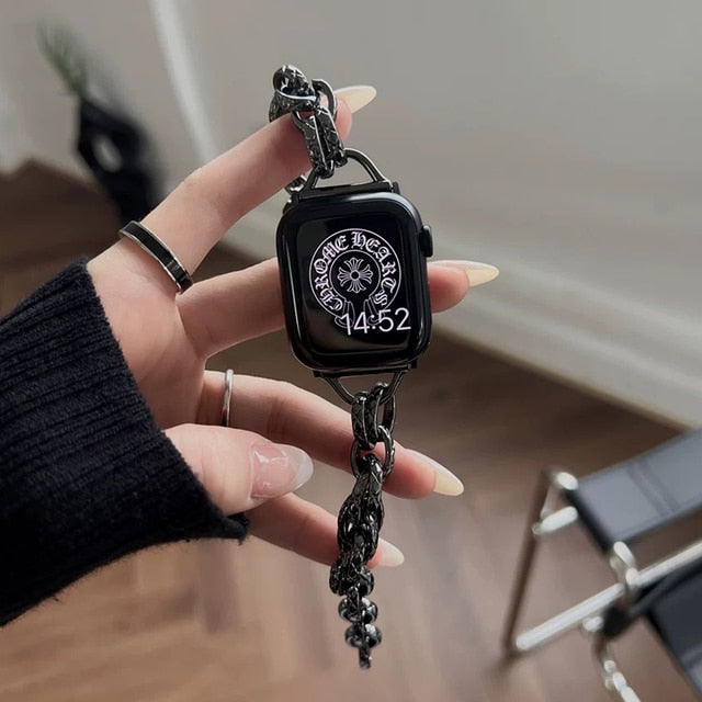 Apple Watch Case 44mm - Steel Case + Steel Bracelet (4 Screws) | iMod Watch
