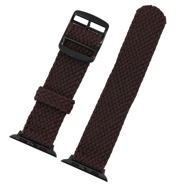 Watchbands brown / 38mm or 40mm Sport Nylon Band for iwatch Series 6 5 4 3 2 1 Bands 38mm 42mm Replacement Loop straps For Apple Watch 5 4 3 40mm 44mm bracelet|Watchbands|