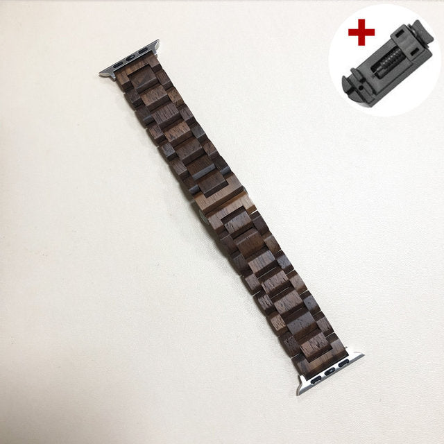 Original Wooden Band for Apple Watch Ultra 49mm SE 44 40mm 38 42MM Wood Luxury Bracelet iWatch Series 5 4 6 5 7 8 41 45mm| |