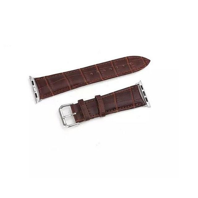 Watchbands brown / 38mm 40mm Leather strap For Apple Watch band apple watch 5 4 3 band 44mm/40mm correa iwatch 5 4 3 42mm/38mm Bamboo Bracelet watchband belt|Watchbands|
