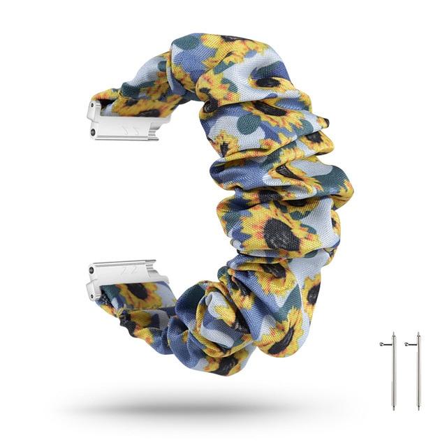 Watchbands 96 Scrunchie Elastic Soft Fabric Smart Watch Band for Fitbit Versa 2 ersa/Versa 2/Versa Lite Band Replacement hair Wristband Women|Watchbands