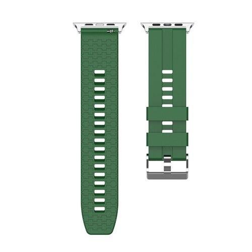 Watchbands green / 38mm Sport silicone strap for apple watch band 44mm 40mm 42mm 38mm iwatch bracelet 5/4/3/2/1 rubber metal connector watch Accessories|Watchbands|