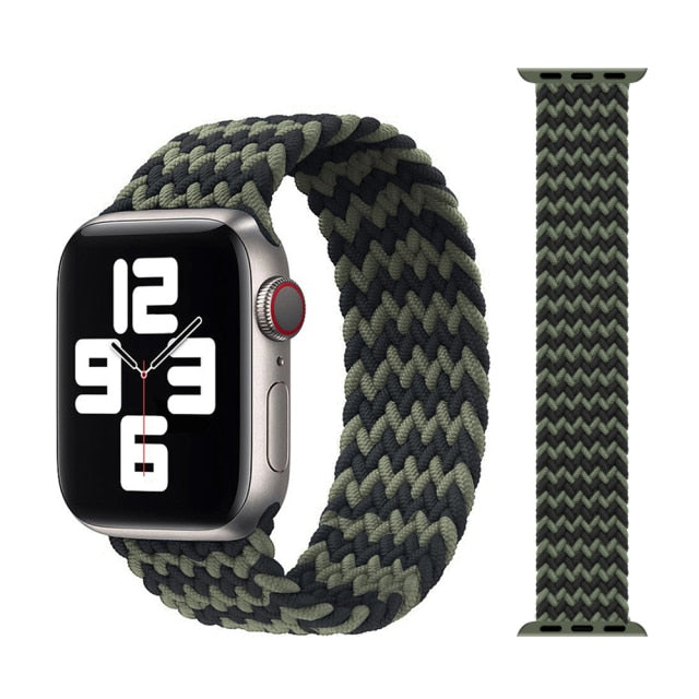 Braided Solo Loop Strap Series 7 6 5 Colorful Elastic Nylon Wristband