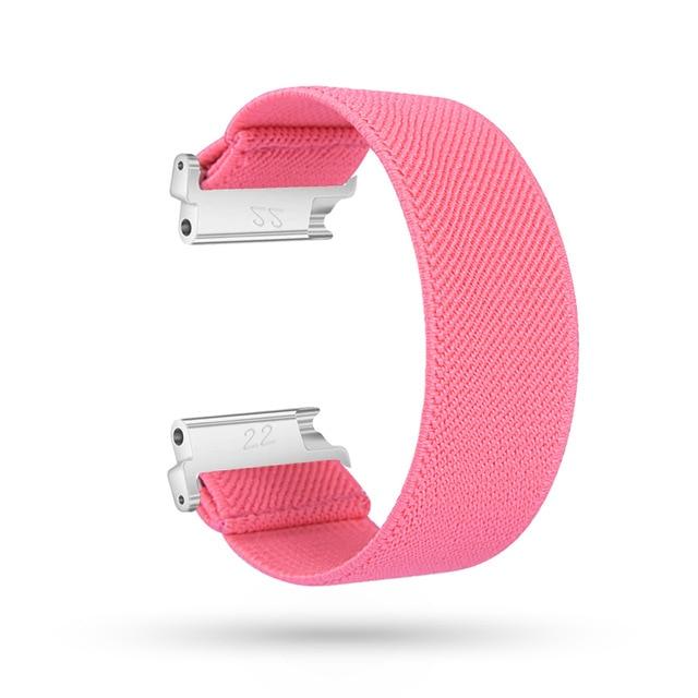Watchbands Pink / for versa2 M-L New Elastic Loop Band Strap for Fitbit Versa/Versa 2/Versa Lite Bracelet Nylon Watch Band for Man Women Wristband Sport Straps|Watchbands|