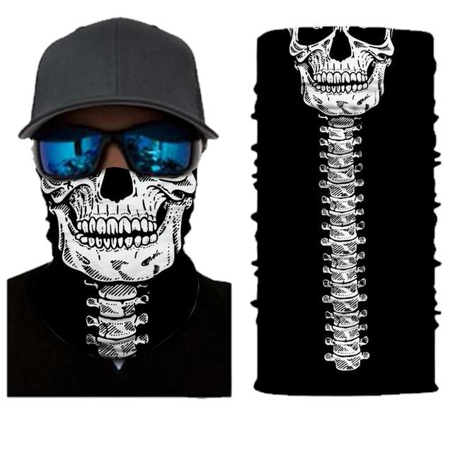 Scarves S127 3D Camouflage Skull Solid Bandana Buffs Neck Gaiter Headband Cycling Fishing Balaclava Mask Scarf Bandana Femme Outdoor