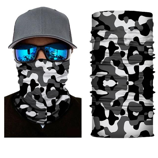 Scarves S82 3D Camouflage Skull Solid Bandana Buffs Neck Gaiter Headband Cycling Fishing Balaclava Mask Scarf Bandana Femme Outdoor