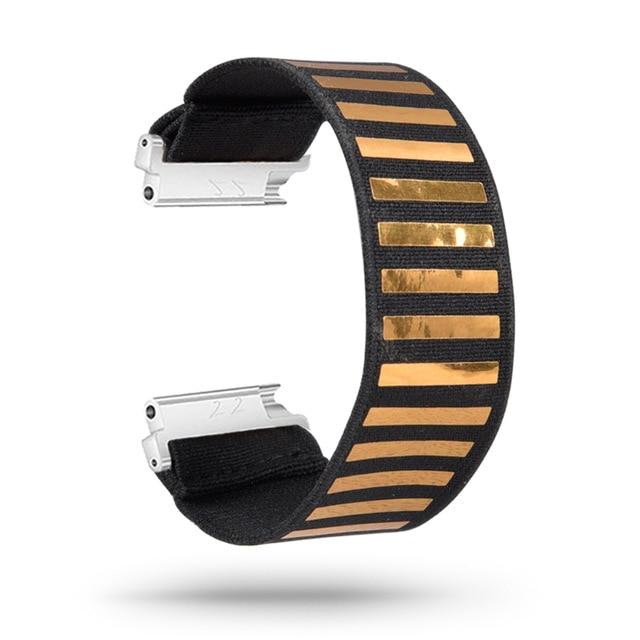 Watchbands black gold / for versa2 M-L New Elastic Loop Band Strap for Fitbit Versa/Versa 2/Versa Lite Bracelet Nylon Watch Band for Man Women Wristband Sport Straps|Watchbands|