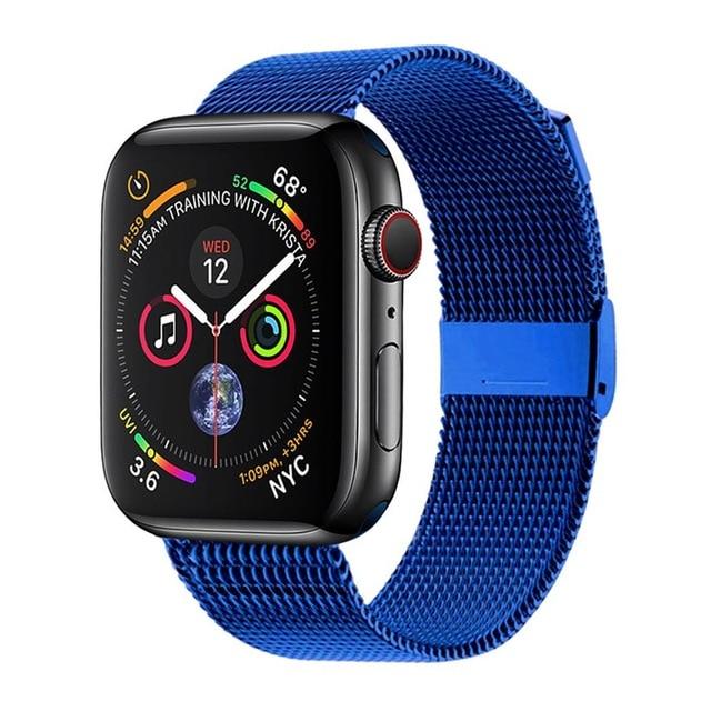 Watchbands China / blue / 38mm or 40mm Milanese Loop Band for Apple Watch Series 6 se 5 4 3 iwatch band 42mm 38mm Stainless steel bracelet apple watch strap 44mm 40mm|Watchbands