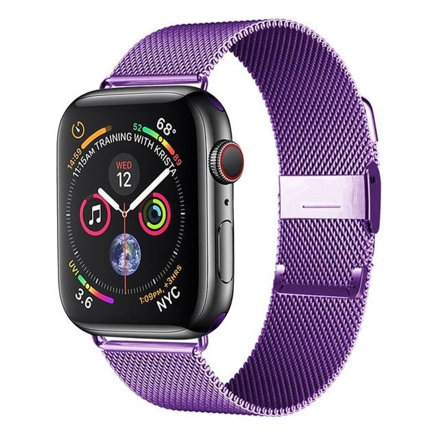 Watchbands China / lavender / 38mm or 40mm Milanese Loop Band for Apple Watch Series 6 se 5 4 3 iwatch band 42mm 38mm Stainless steel bracelet apple watch strap 44mm 40mm|Watchbands