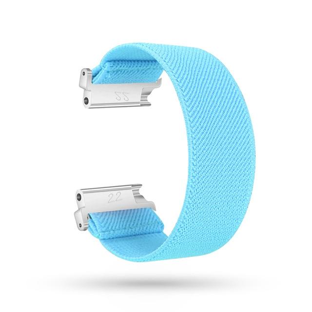 Watchbands light blue / for versa2 M-L New Elastic Loop Band Strap for Fitbit Versa/Versa 2/Versa Lite Bracelet Nylon Watch Band for Man Women Wristband Sport Straps|Watchbands|