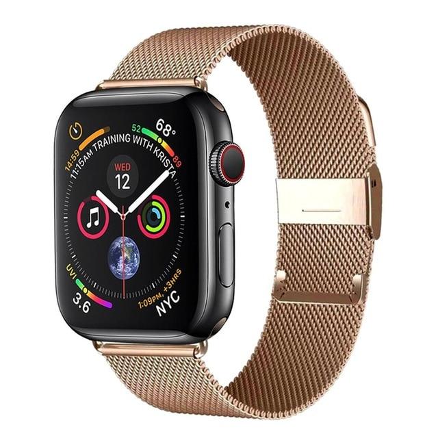 Watchbands China / light gold / 38mm or 40mm Milanese Loop Band for Apple Watch Series 6 se 5 4 3 iwatch band 42mm 38mm Stainless steel bracelet apple watch strap 44mm 40mm|Watchbands