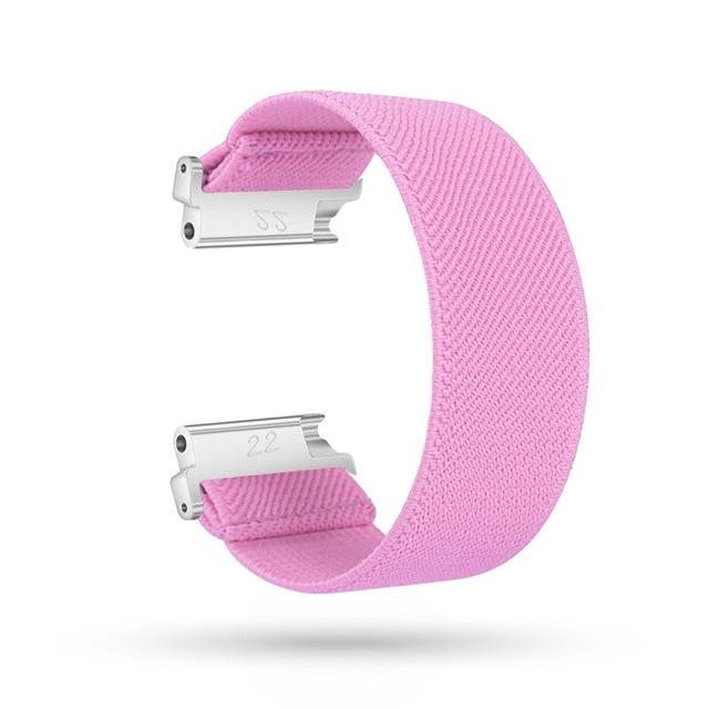 Watchbands pearl pink / for versa2 M-L New Elastic Loop Band Strap for Fitbit Versa/Versa 2/Versa Lite Bracelet Nylon Watch Band for Man Women Wristband Sport Straps|Watchbands|
