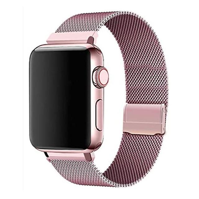 Watchbands China / pink gold / 38mm or 40mm Milanese Loop Band for Apple Watch Series 6 se 5 4 3 iwatch band 42mm 38mm Stainless steel bracelet apple watch strap 44mm 40mm|Watchbands