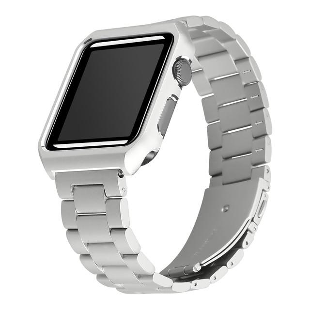 Apple Watch Luxury Rugged Stainless Steel Casing + Band Kit