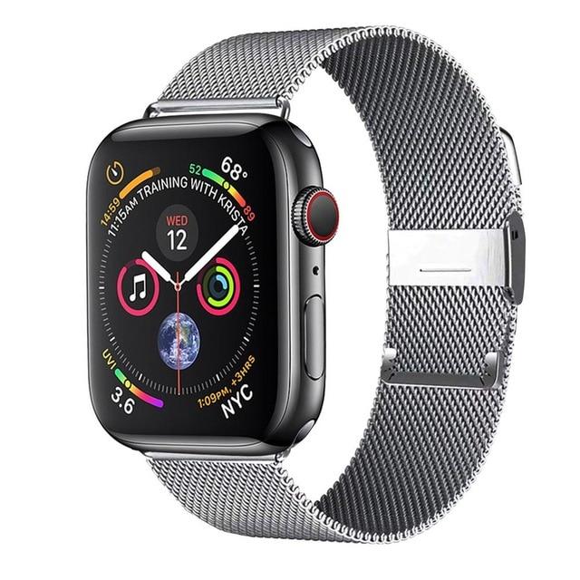 Watchbands China / silver / 38mm or 40mm Milanese Loop Band for Apple Watch Series 6 se 5 4 3 iwatch band 42mm 38mm Stainless steel bracelet apple watch strap 44mm 40mm|Watchbands
