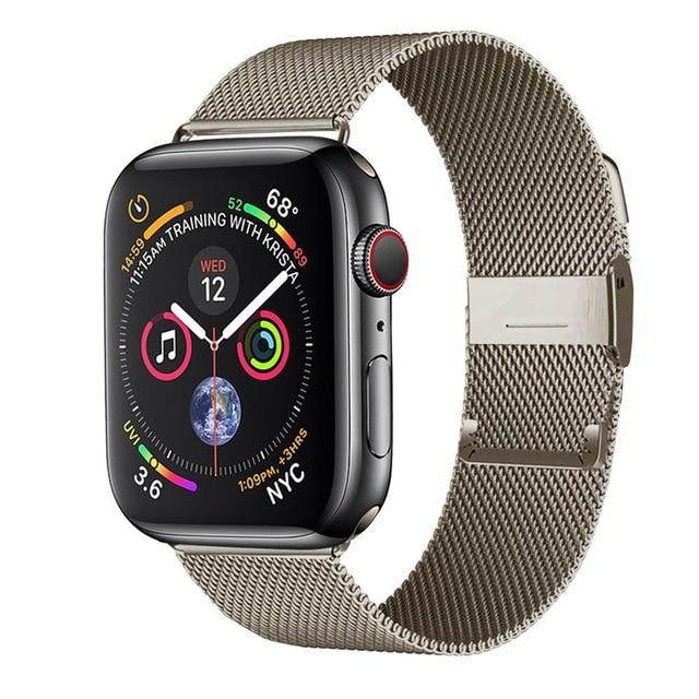 Watchbands China / vintage gold / 38mm or 40mm Milanese Loop Band for Apple Watch Series 6 se 5 4 3 iwatch band 42mm 38mm Stainless steel bracelet apple watch strap 44mm 40mm|Watchbands