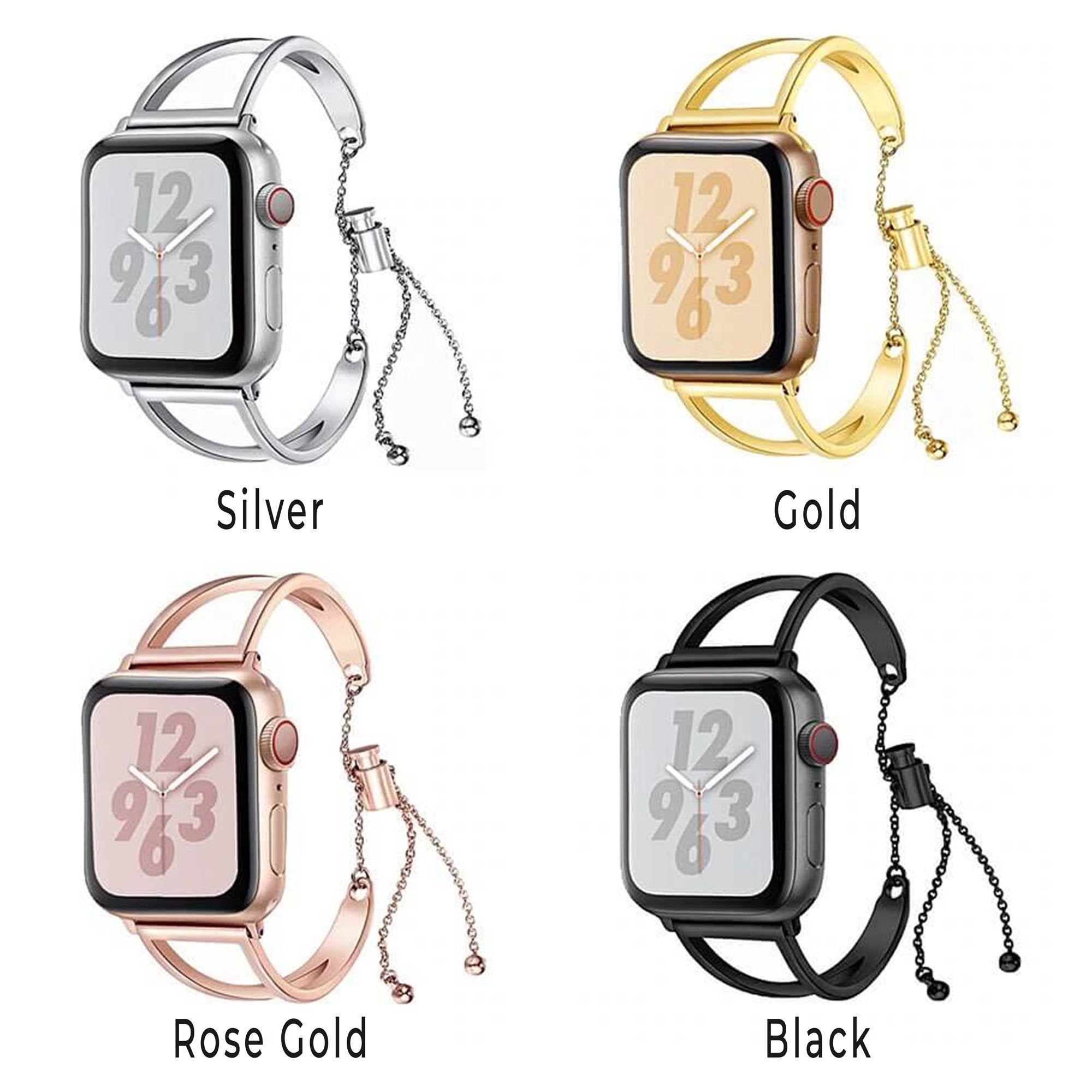 Hot Pink Apple Watch Band Genuine Leather Strap Bands, Apple Watch Bracelet,  Women Armband, Rose Gold Watch Band, Series 8/7/6/5/ Bracelets