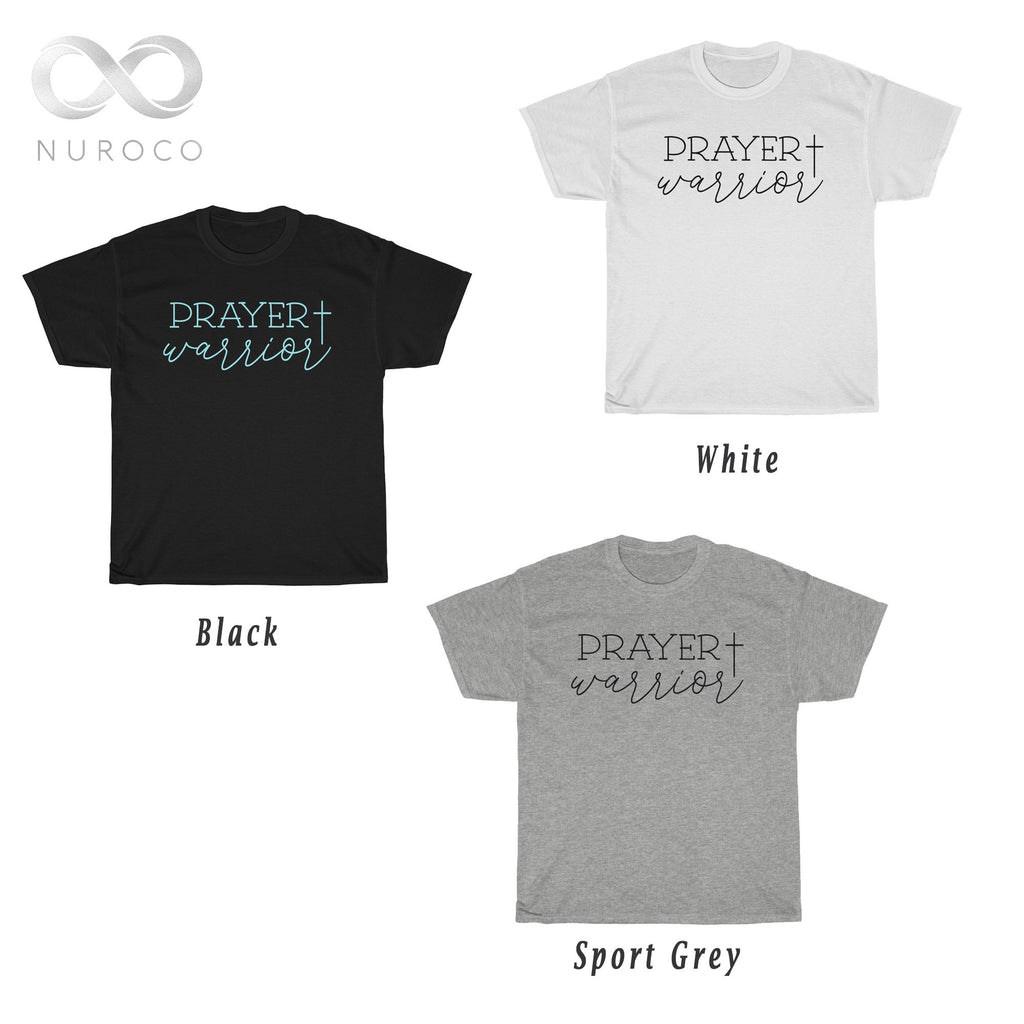 T-Shirt Prayer Warrior Shirt - Christian T shirt Fundraiser tee, unisex t-shirt. gift for men and women