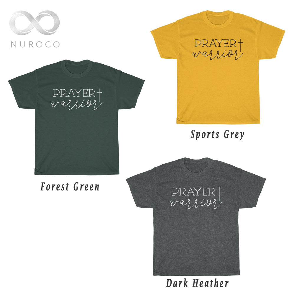 T-Shirt Prayer Warrior Shirt - Christian T shirt Fundraiser tee, unisex t-shirt. gift for men and women