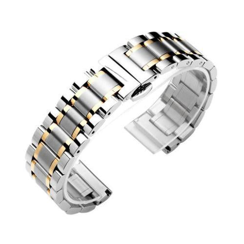 14 16 18 20 22 24 26mm watch Accessories Stainless Steel Watch band metal Strap Bracelet Watchband Wristband Butterfly belt|Watchbands|