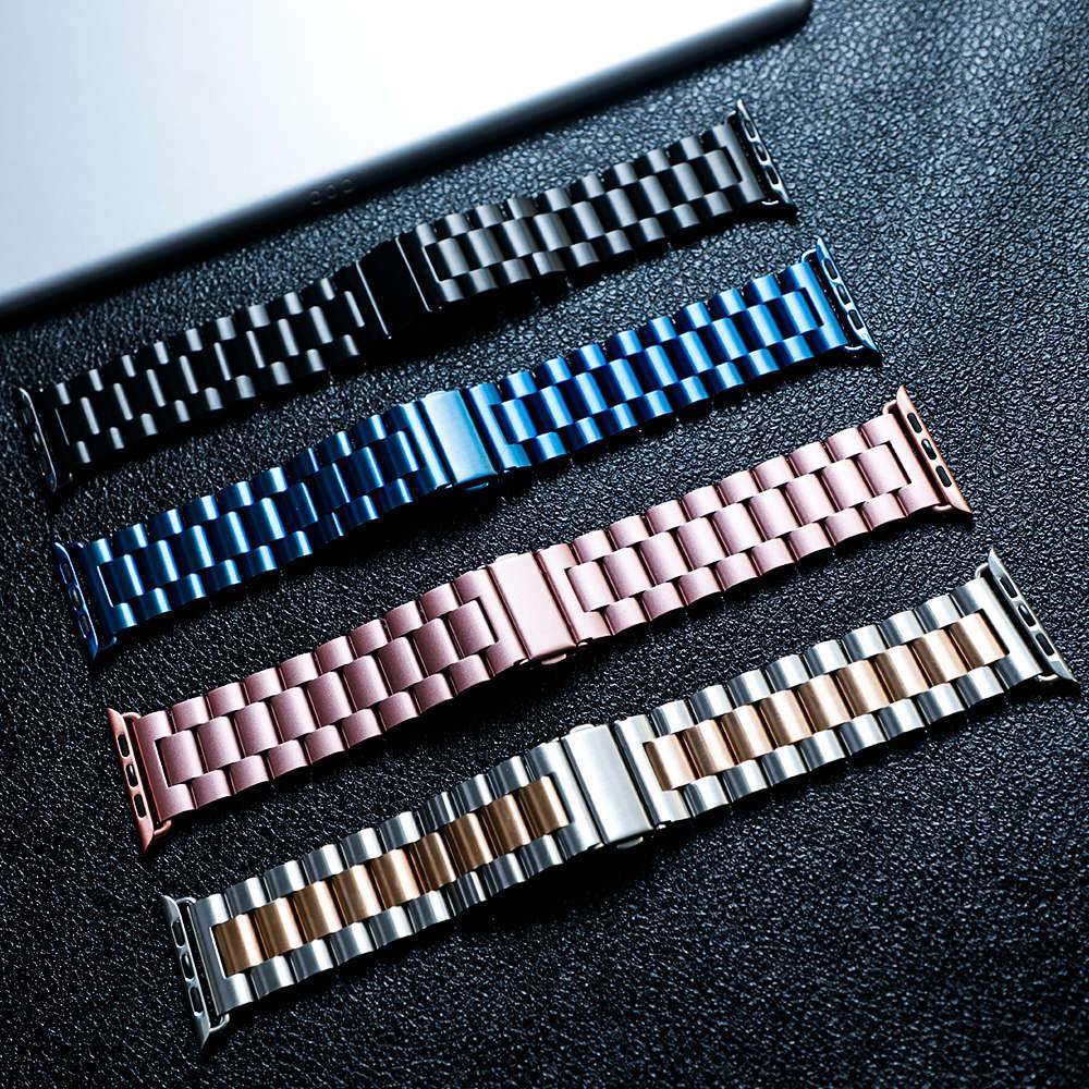 Watchbands 2 Pcs strap for Apple watch band 44 mm 40mm iWatch band 42mm 38 mm Stainless steel bracelet+Milanese Loop Apple watch 5 4 3 2 1
