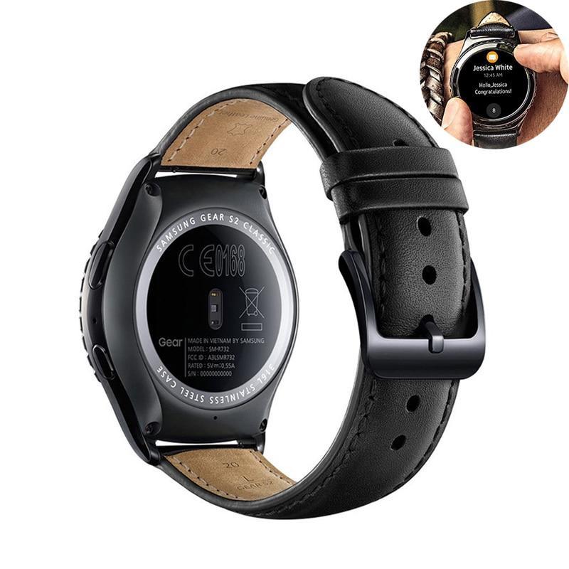 22mm/20mm leather strap for samsung Gear S2 Classic S3 frontier galaxy –