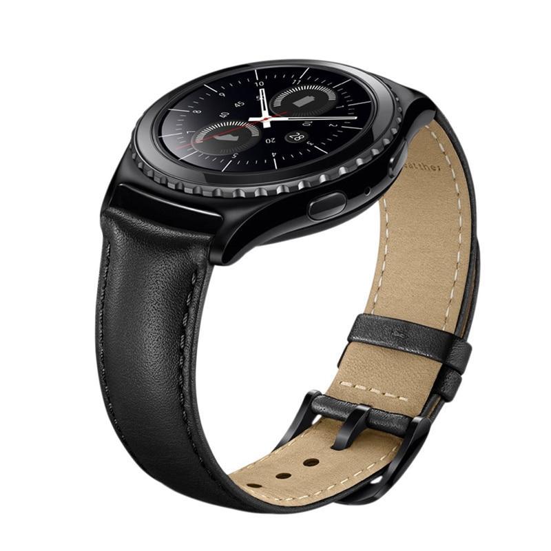22mm/20mm leather strap for samsung Gear S2 Classic S3 frontier galaxy 46mm/42mm band watch gt 2 amazfit bip bracelet|Watchbands|