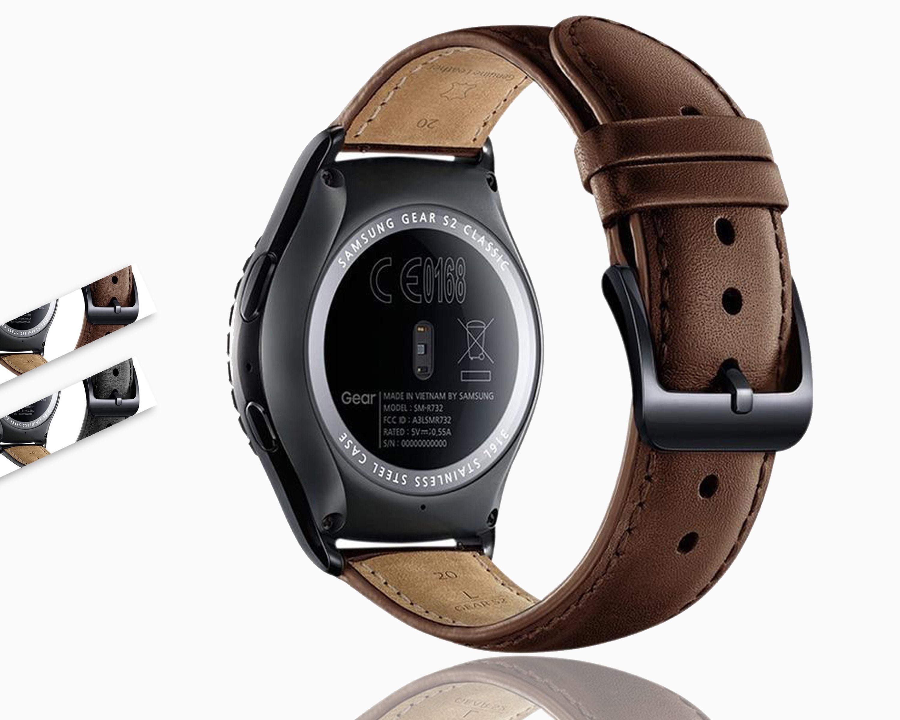 gear s2 frontier 22mm/20mm leather strap for samsung Gear S2 Classic S3 frontier galaxy – www.Nuroco.com
