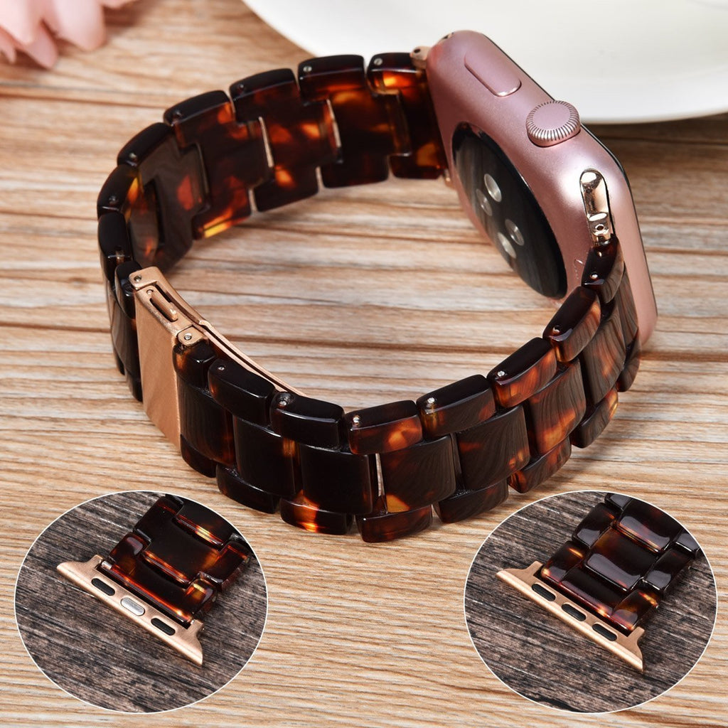 Watchbands Apple watch Resin Strap iwatch band stainless steel buckle Watchband bracelet 5 4 3 2 1,  42mm 38mm 44mm 40mm