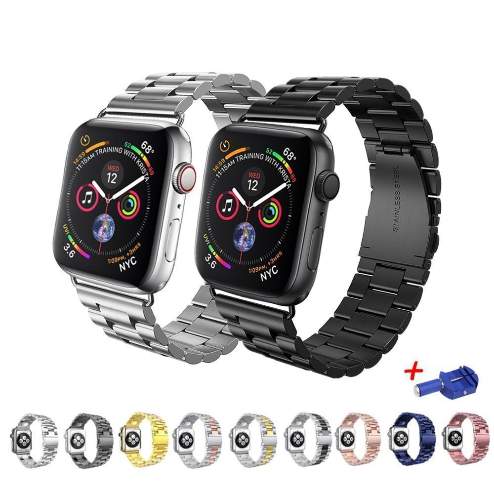 Watchbands Copy of Apple Watch Series 6 5 4 Band, Rolex links style Men's Durable Steel Sport link Bracelet