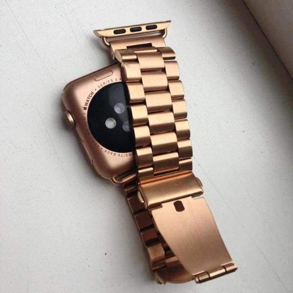 Watchbands Apple Watch Series 6 5 4 Band, Men's Durable Steel Sport link Bracelet