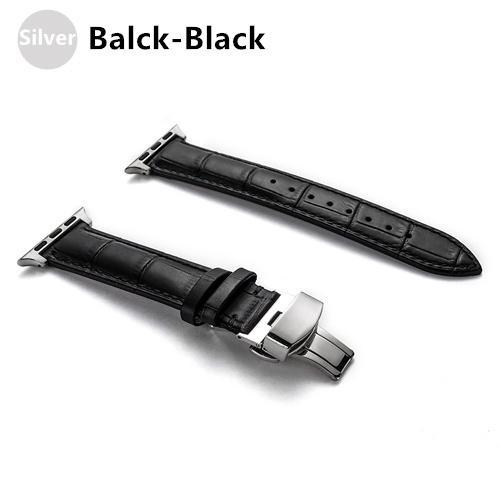 Premium Leather Strap Crocodile pattern bracelet Apple watch 7 6 5