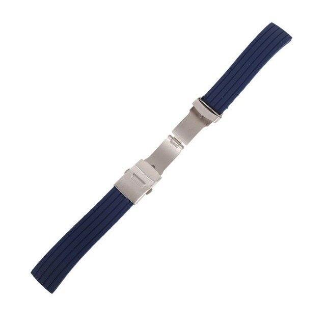 New Hot Rubber Watch Strap Band Deployment Buckle Waterproof Watchband 16mm,18mm, 20mm, 22mm, 24mm|Watchbands| Men Women Unisex Sports