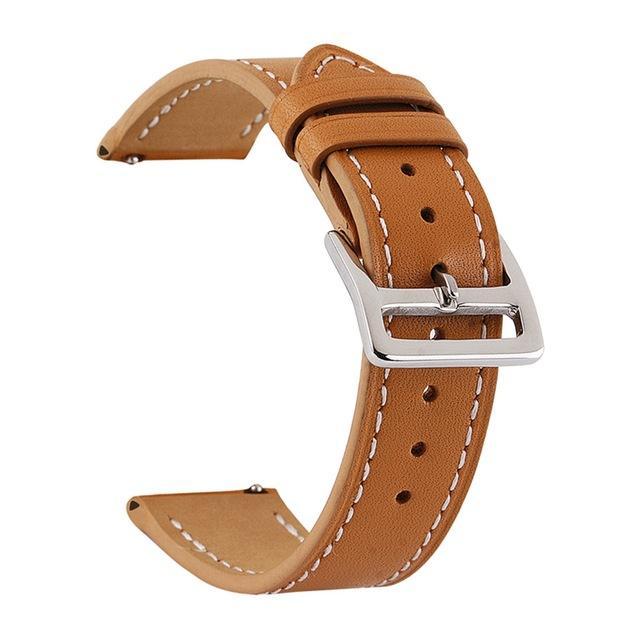 Genuine Leather Watch Band Classic Quick Release Strap Choice Of Width 18mm/20mm/22mm/24mm Wristwatch Replacement Accessories|Watchbands|