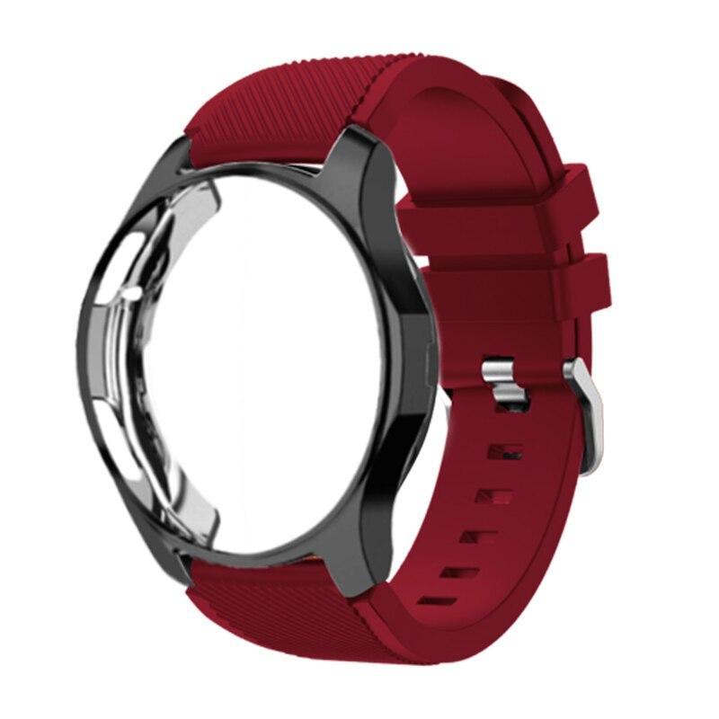 Case+20mm watch strap For Samsung gear S3 Frontier 46mm GT strap 22mm watch band amazfit bip strap+protective case Men Women