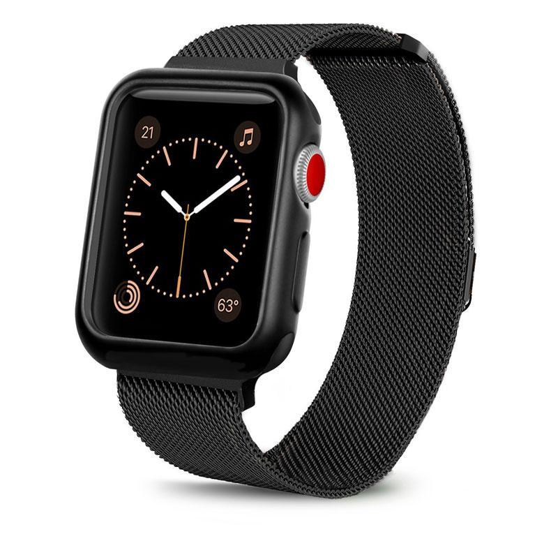 Watchbands Case+strap for Apple Watch 5 band 44mm 40mm iWatch band 42mm 38mm Milanese Loop bracelet Metal Watchband for Apple watch 4 3 2 1