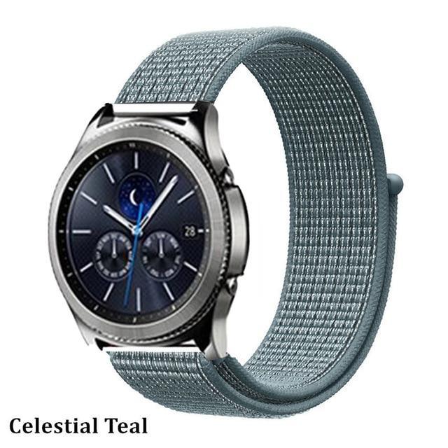 Watchbands cclcstial teal 29 / 20mm Gear s3 Frontier strap For Samsung galaxy watch 46mm 42mm active 2 nylon 22mm watch band huawei watch gt strap amazfit bip 20 44