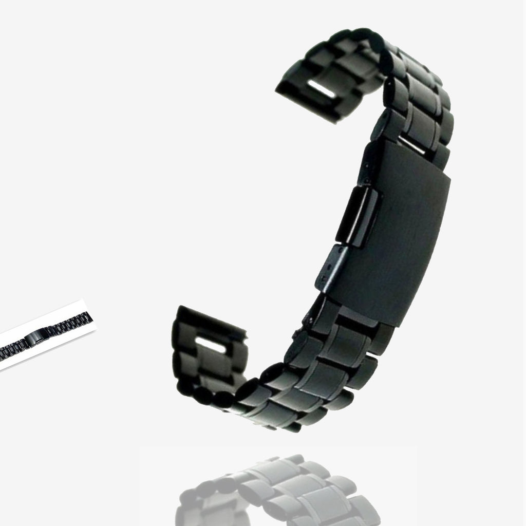 Watchbands Watch Strap Black Stainless Steel Bracelet Watch Band Strap Straight End Solid Links Stainless Steel Strap 18/20/22MM|stainless steel