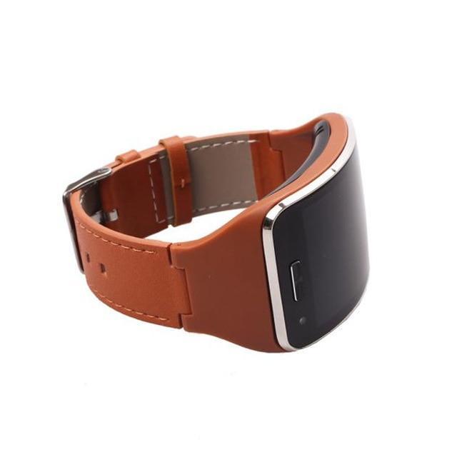 GEMIXI Watchbands Genuine Leather Watch Strap Band For Samsung Gear S SM R750 Smart|Watchbands| Mens Watch Band Strap Gift for him